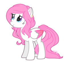 Size: 1768x1564 | Tagged: safe, artist:icxptear, oc, oc only, oc:angela music, pegasus, pony, ear piercing, earring, female, jewelry, mare, piercing, simple background, solo, transparent background, two toned wings