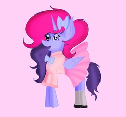 Size: 1500x1400 | Tagged: safe, artist:wonderschwifty, derpibooru exclusive, oc, oc:wonder sparkle, alicorn, pony, alicorn oc, pastel girl, solo