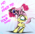 Size: 2000x1972 | Tagged: safe, artist:chopsticks, fluttershy, pinkie pie, earth pony, pegasus, pony, g4, adorable distress, adoracreepy, butt fluff, cheek fluff, chest fluff, creepy, cute, dialogue, diapinkes, eye contact, female, filly, filly fluttershy, filly pinkie pie, foal, folded wings, gold tooth, hoof fluff, looking at each other, looking down, looking up, open mouth, origins, personal space invasion, pinkie being pinkie, scared, shyabetes, squee, standing on head, teary eyes, text, wings, yelling, younger