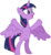 Size: 5262x5744 | Tagged: safe, artist:andoanimalia, twilight sparkle, alicorn, pony, g4, shadow play, absurd resolution, bipedal, female, happy, hooves in air, mare, open mouth, rearing, simple background, smiling, solo, spread wings, transparent background, twilight sparkle (alicorn), underhoof, vector, wings, y pose