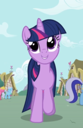 Size: 477x734 | Tagged: safe, screencap, cherry berry, linky, minuette, shoeshine, twilight sparkle, pony, unicorn, g4, lesson zero, cropped, female, smiling, solo focus, trotting, unicorn twilight