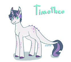 Size: 824x720 | Tagged: safe, artist:onedayhm, oc, oc only, oc:timotheo, dracony, hybrid, claw hooves, curved horn, horn, interspecies offspring, male, offspring, parent:rarity, parent:spike, parents:sparity, scales, simple background, solo, white background