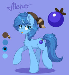 Size: 2491x2696 | Tagged: safe, artist:orchidpony, oc, oc only, oc:meno, pony, unicorn, :p, coonskin cap, hat, high res, reference sheet, silly, solo, tongue out