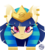 Size: 600x666 | Tagged: safe, artist:kez, oc, oc only, oc:shesta, sphinx, crown, egypt, egyptian, eye of horus, eyeshadow, gold, head hunter, head hunter 2, head shot, jewelry, makeup, nemes headdress, piercing, regalia, simple background, solo, sphinx oc, transparent background, vector