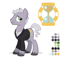 Size: 504x504 | Tagged: safe, artist:lissystrata, doctor whooves, time turner, earth pony, pony, g4, cutie mark, doctor who, hourglass, male, overcoat, peter capaldi, ponified, reference sheet, simple background, solo, stallion, the doctor, transparent background, twelfth doctor, unshorn fetlocks