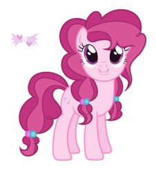 Size: 937x1037 | Tagged: safe, artist:shirosunshineyt, oc, oc only, oc:jennie pie, earth pony, pony, base used, female, magical lesbian spawn, mare, offspring, parent:pinkie pie, parent:sugar belle, parents:sugarpie, solo