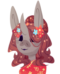 Size: 1034x1258 | Tagged: safe, artist:paradiseskeletons, oc, oc only, oc:conty hago, pony, bust, chinese new year, simple background, solo, transparent background
