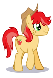 Size: 1016x1483 | Tagged: safe, artist:tacos67, oc, oc only, oc:applesnap, earth pony, pony, apple family member, cowboy hat, hat, male, simple background, solo, stallion, stetson, transparent background