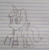 Size: 394x404 | Tagged: safe, artist:nightshadowmlp, oc, oc only, oc:littlepip, pony, unicorn, fallout equestria, black and white, clothes, fanfic, fanfic art, female, grayscale, hooves, horn, jacket, jumpsuit, lined paper, mare, missing cutie mark, monochrome, pants, pipboy, pipbuck, simple background, solo, traditional art, vault suit, white background