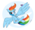 Size: 3012x2583 | Tagged: safe, artist:taurson, rainbow dash, twilight sparkle, alicorn, pegasus, pony, g4, cute, dashabetes, drinking, duo, female, floppy ears, high res, mare, micro, soda, tiny, tiny alicorn, tiny ponies, twilight sparkle (alicorn)