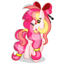 Size: 1024x932 | Tagged: safe, artist:dl-ai2k, oc, oc only, pony, bow, female, hair bow, mare, simple background, solo, transparent background