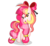 Size: 1024x932 | Tagged: safe, artist:dl-ai2k, oc, oc only, pony, bow, female, hair bow, mare, simple background, solo, transparent background