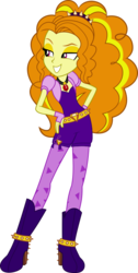 Size: 396x784 | Tagged: safe, artist:kimberlythehedgie, adagio dazzle, equestria girls, g4, my little pony equestria girls: rainbow rocks, boots, clothes, female, gem, hand on hip, high heel boots, leggings, lidded eyes, shoes, simple background, siren gem, smiling, solo, transparent background, vector