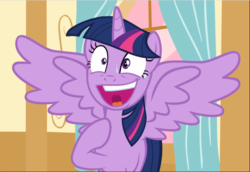 Size: 1365x941 | Tagged: safe, screencap, twilight sparkle, alicorn, pony, g4, party pooped, season 5, cropped, faic, female, hoof on chest, mare, mawshot, open mouth, solo, spread wings, sweat, twilight sparkle (alicorn), uvula, wide eyes, wings