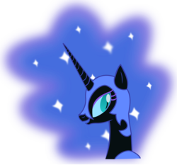 Size: 2132x1987 | Tagged: safe, artist:crystalmagic6, nightmare moon, alicorn, pony, g4, armor, bust, female, helmet, mare, simple background, smiling, solo, transparent background, vector