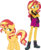 Size: 3460x4229 | Tagged: safe, artist:caliazian, artist:famousmari5, artist:quanxaro, part of a set, sunset shimmer, human, pony, unicorn, equestria girls, g4, boots, clothes, crossed arms, female, geode of empathy, high heel boots, human ponidox, magical geodes, mare, palette swap, recolor, self ponidox, shoes, simple background, skirt, smiling, transparent background, vector