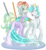 Size: 1000x1084 | Tagged: safe, artist:mallowglitz, oc, oc only, oc:frostbite, oc:mojito, original species, pony, closed species, cocktail colt, female, mare