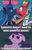 Size: 616x950 | Tagged: safe, artist:andy price, edit, edited screencap, idw, official comic, screencap, big macintosh, cosmos, pinkie pie, princess celestia, princess luna, sugar belle, alicorn, earth pony, pony, unicorn, friendship is magic #76, g4, hard to say anything, spoiler:comic, angry, caption, comic, corrupted celestia, cosmomac, female, fight, floppy ears, hoof shoes, image macro, jealous, kiss on the lips, kissing, male, mare, out of context, overprotective, possessed, punch, ship:lunamac, ship:sugarmac, shipping, stallion, straight, text, this will end in death, this will end in tears, this will end in tears and/or death