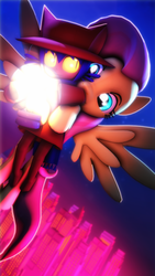 Size: 2160x3840 | Tagged: safe, artist:selestlight, fluttershy, pony, g4, 3d, clothes, crossover, duo, game, glowing, high res, lightbulb, niko (oneshot), oneshot, source filmmaker