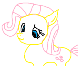 Size: 347x293 | Tagged: safe, artist:artiks, fluttershy, pony, g4, female, simple background, solo, white background