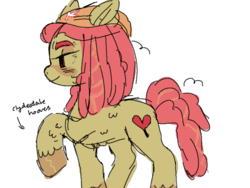 Size: 500x375 | Tagged: safe, artist:demonboy, tree hugger, earth pony, pony, g4, headcanon, simple background, solo, transparent background