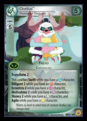 Size: 344x480 | Tagged: safe, enterplay, ocellus, bugbear, friends forever (set), g4, my little pony collectible card game, school daze, bugbear ocellus, ccg, merchandise, pillow