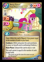 Size: 344x480 | Tagged: safe, enterplay, berry punch, berryshine, earth pony, pony, friends forever (set), g4, my little pony collectible card game, triple threat, ccg, female, merchandise, solo