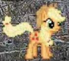 Size: 140x125 | Tagged: safe, applejack, pony, g4, needs more jpeg, picture for breezies, pixel art, pixle