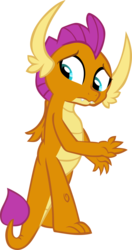 Size: 3142x5945 | Tagged: source needed, safe, artist:memnoch, smolder, dragon, g4, molt down, cute, dragoness, female, simple background, smolderbetes, solo, transparent background, vector, wings, worried