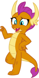 Size: 3136x6210 | Tagged: source needed, safe, artist:memnoch, smolder, dragon, g4, molt down, cute, dragoness, female, leaning, simple background, smolderbetes, solo, transparent background, vector, wings
