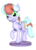 Size: 1570x2160 | Tagged: safe, artist:melodismol, oc, oc:minty swirl, pony, unicorn, 3d, figurine, looking at you, simple background, source filmmaker, transparent background