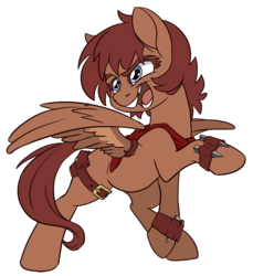Size: 2144x2344 | Tagged: safe, artist:lockhe4rt, oc, oc:spirit, pegasus, pony, children of the night, ponyfinder, bucktooth, burglar, cute, dungeons and dragons, fantasy class, female, high res, mare, pathfinder, pen and paper rpg, rogue, rpg, thieves tools