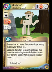 Size: 344x480 | Tagged: safe, enterplay, mudbriar, earth pony, pony, friends forever (set), g4, my little pony collectible card game, the maud couple, ccg, male, merchandise, solo, stallion, technically