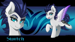 Size: 3840x2160 | Tagged: safe, artist:ciderpunk, oc, oc only, pegasus, pony, bust, high res, tattoo