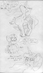 Size: 1591x2688 | Tagged: safe, artist:billblok, artist:firefanatic, twilight sparkle, pony, g4, chest fluff, cute, fluffy, impossibly large chest fluff, missing accessory, sketch, traditional art