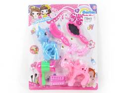 Size: 800x600 | Tagged: safe, trixie, human, pegasus, pony, unicorn, g3, g4, baby, baby bottle, barcode, barrette, bootleg, bootleg logo, comb, engrish, fake, female, hair curlers, hair dryer, human girls, incorrect rainbow colors, irl, makeup brushes, mirror, pacifier, photo, price tag, series sweet, simple background, toy, white background