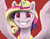 Size: 800x618 | Tagged: safe, artist:silfoe, edit, princess cadance, alicorn, pony, g4, alternate hairstyle, alternate universe, face, female, grin, horn, jewelry, mare, meme, oh god, pentagram, regalia, satanism, smiling, solo, spread wings, starry eyes, tiara, triggered, wingding eyes, wings
