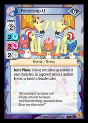 Size: 344x480 | Tagged: safe, enterplay, flam, flim, pony, friends forever (set), friendship university, g4, my little pony collectible card game, ccg, merchandise