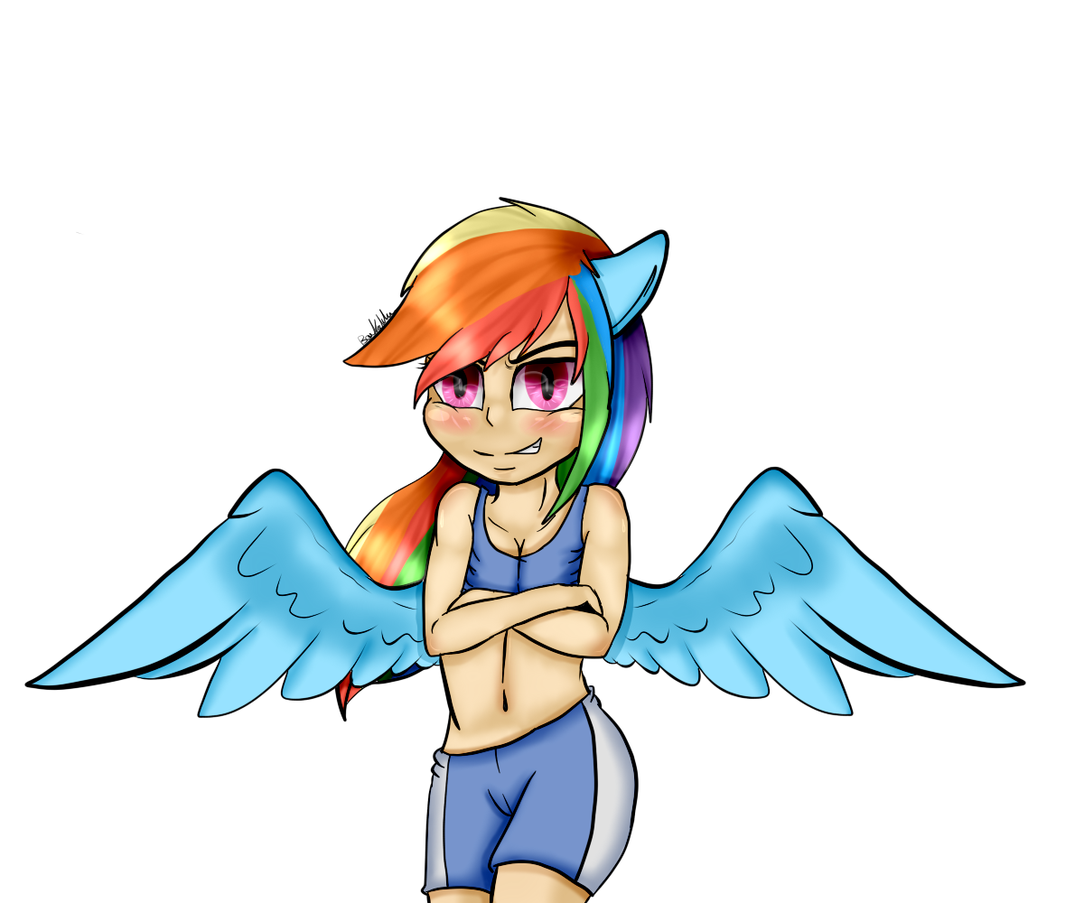 1992357 Questionable Artistcrazysurprise Rainbow Dash Human G4 Breasts Cameltoe 3030