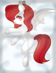 Size: 2300x3000 | Tagged: safe, artist:bloodlover2222, oc, oc only, oc:ruby, bat pony, pony, female, high res, mare, solo, tongue out