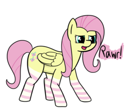 Size: 3762x3380 | Tagged: safe, artist:czu, fluttershy, pony, g4, clothes, female, high res, simple background, socks, solo, striped socks, transparent background