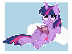 Size: 1280x975 | Tagged: safe, artist:redpalette, twilight sparkle, alicorn, pony, g4, book, cute, female, lying down, mare, reading, twilight sparkle (alicorn)