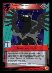 Size: 344x480 | Tagged: safe, enterplay, pony of shadows, pony, friends forever (set), g4, my little pony collectible card game, shadow play, ccg, male, merchandise, solo