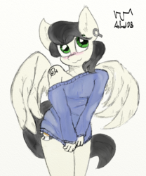 Size: 1000x1200 | Tagged: safe, artist:achmeddb, oc, oc only, oc:aced bracing, anthro, male, pale color, simple background, soft color, solo, stallion, white background