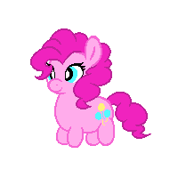 Size: 200x200 | Tagged: safe, artist:rabidpepper, pinkie pie, earth pony, pony, g4, pixel art, simple background, standing, transparent background