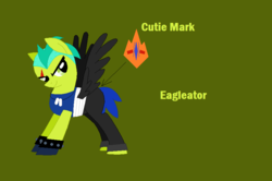 Size: 846x563 | Tagged: safe, artist:selenaede, artist:worldofcaitlyn, pony, base used, eagleator, green background, lego, ponified, simple background, solo, the lego movie, unikitty!