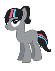 Size: 339x437 | Tagged: safe, artist:kawaiinikki, artist:selenaede, pony, base used, lego, ponified, simple background, solo, the lego movie, transparent background, wyldstyle