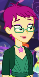 Size: 363x704 | Tagged: safe, screencap, derpy hooves, grassy knoll (g4), equestria girls, g4, twilight under the stars, spoiler:eqg series (season 2), background human, cropped, female, glasses