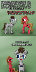 Size: 800x1603 | Tagged: safe, artist:killamnjaro, oc, oc:fuselight, oc:pun, earth pony, pegasus, pony, ask pun, ask, female, floppy ears, male, mare, stallion