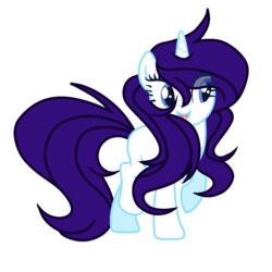 Size: 1100x1100 | Tagged: safe, artist:rainbows-skies, oc, oc only, oc:rare sky, pony, unicorn, female, mare, offspring, parent:rarity, parent:soarin', parents:soarity, simple background, solo, transparent background